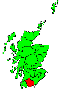 Location  of Kirkcudbright